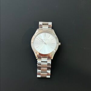 Michael Kors Silver and Rose Gold Watch